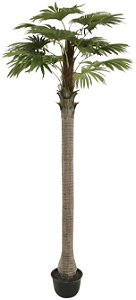 Planta Artificial Arvore Palmeira Leque C/Pote X15 Verde 3,2cm